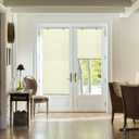 LazBlinds Tool-Free Cordless Pleated Shades with Suction Cups Light Filtering Top Down Bottom Up Pleated Blinds for Window Size 45" W x 64" H, Cream