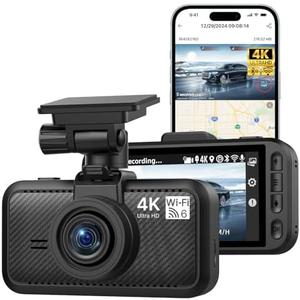 Miofive Dash Cam Front, S1 E Car Camera, Built-in WiFi & GPS Car Dashboard Camera Recorder with 4K/2160P UHD, App, 3" IPS Screen, WDR Night Vision, 24-Hour Parking Monitor, Loop Recording, G-Sensor