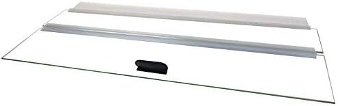 H2Pro 24" Glass Canopy for 15/20/ 55-Gallon Aqueon All Glass Marineland Perfecto Aquarium Fish Tank (23.07 x 11.69 x 0.16in)