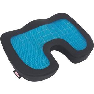 Motor Trend Cooling Car Seat Cushion with Memory Foam, Made with Orthopedic Gel for Maximum Coccyx Comfort & Back Pain Relief, Ideal Office Chair Cushion