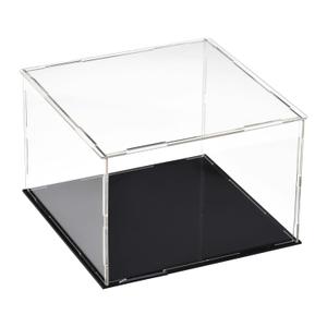 Uxcell Acrylic Clear Display Case Box Dustproof Protection Showcase Cube Collectibles Show Box 5.9x5.9x3.9inch