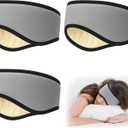 Chicingyou 3 Pcs Soundproof Ear Muffs Noise Cancelling Soft Ear Muffs for Men Women Sleeping Home Study Travel Fits All Heads(Gray)
