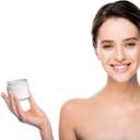 2oz Jars with Lids, HOA Kinh 40 Pack Clear Glass Jars with Lids Empty Cosmetic Containers Round Airtight Glass Jar with Black Lid for Storing Lotions Powders Ointments