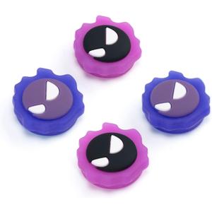 Luminous Silicone Joycon Joycon Thumb Grip Caps Compatible with Nintendo Switch, Soft Silicone Joystick Cover for Nintendo Switch/OLED/Lite Controller, 4PCS - Gastly