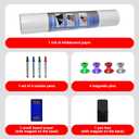 Magnetic Dry Erase Whiteboard Paper,2 Pack 16X24 Self Adhesive Contact Paper Stick on Wall, Easy to Write and Clean Magnetic Board,Include Markers, Eraser and Magnets