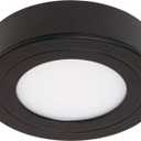 Armacost Lighting PureVue SoftBright-White (3000K) Dimmable LED Puck Light, Matte Black Finish, (233413)