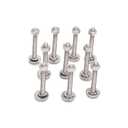 (10 Sets) 5/16-18 x 2-1/2" Bolts and Nuts Set,304 Stainless Steel, QXSKSLH