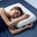 Cooling Pillow 5 inchs for Back andd Side Sleeper, Advanced Memory Foam Pillows with Cooler Case but no Firm Layer, 16x24x5 inchs