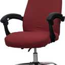 Melaluxe Office Chair Cover - Universal Stretch Desk Chair Cover, Computer Chair Slipcovers (Size: M) - Wine Red