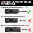 LASFIT Bed Mat 2007-2018 for Chevy Silverado/GMC Sierra 1500 (Only Fit 6.5FT Bed, Not Fit 5.8 FT/8.1FT Bed) & 2007-2019 Silverado/Sierra 2500HD & 2011-2019 3500HD, 2007 New Body Only