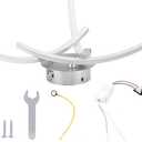 LED Ceiling Lamp Innovative Modern Curved Strip Light Living Room Decor White Light AC85265V