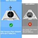 Mini Tripod Adapter with Ball Head for Starlink Mini Mount, Aluminum Alloy Starlink Mini Mount with 1/4"-20 and 3/8"-16 Threads Pipe Adapters (Stsrlink Mini Pole Clamp)