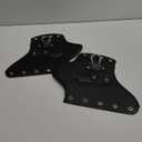 Leather Side Saddle Heat Shield Deflector, PSLER Universal Motorcycle Rider Heat Shield Deflector for Touring Sportster (Black)