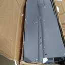 Bellemave Twin Corner Bed Frame, Captains Bedframe, Wood Twin Size Daybed with L-Shaped Bookcase and 2 DrawersDaybeds with Storage Cabinets, Gray