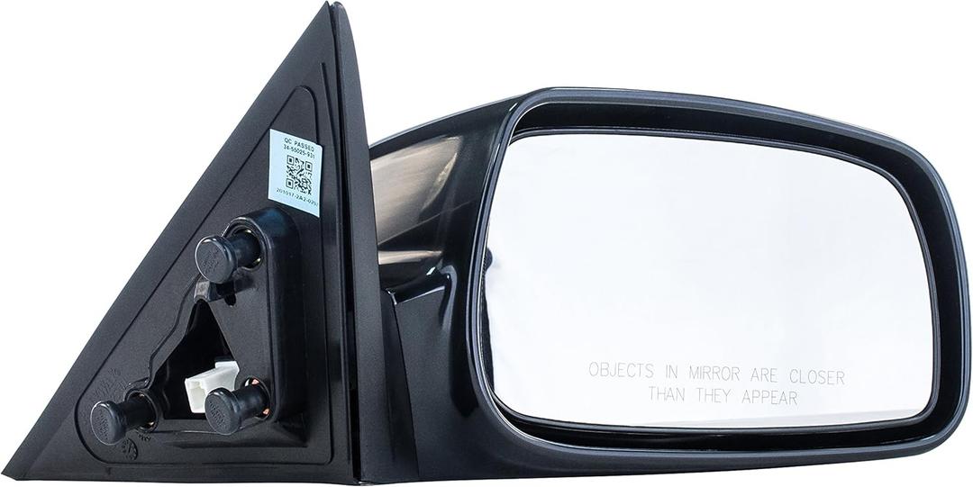 Dependable Direct Passenger Side Mirror Fits Toyota Camry, USA Built, 2007 to 2011 - Power Adjust, Non-Heated, Non-Folding, Unpainted Right Rear View Door Mirror OEM Replacement TO1321215