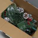 2 Pack 24 Inch Lighted Outdoor Christmas Tree with Dual Color LED Lights, Remote Control Battery Operated Pre-lit Pathway Urn Filler, Christmas Porch Decorations for Home, Porch & Yard (Snow White)