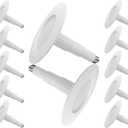 Jolux 12-Pack 5/6" Retrofit LED Recessed Lighting,12W=60W,5000K Daylight,800 Lumens,Dimmable Can Lights,Damp Rated,Simple Installation Adjustable Retrofit Downlight,ETL,Bevel Trim