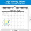 5 x 2026 Wall Calendar  18-Month Planner from January 2026 to June 2027, Stylish Monthly Planner for Home & Office Use