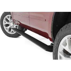 Rough Country Power Running Boards with LED Step Lights for Chevy Tahoe & GMC Yukon (2015-2020) - Dual Motor Electric Powerstep Board & Retractable Truck Steps