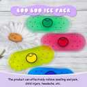 Kids Ice Pack, Hot or Cold Pack Gel Cooling Pad, Reusable for Injuries Medical Health,Swelling and Pain Relief, Tired Eyes, Child Injury, Headache, Sinus Relief (Smiling Ice Bag)