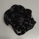 Long Black Braided Wig with Bang for Kids Girls Gothic Party Cosplay Hair for Halloween Costume Dress-up