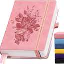 Lined Journal Notebook 365 Pages, A5 Leather Journals for Writing Women & Men, Hardcover Notebook with 100GSM Thick Paper, Daily Journal Notebook for Travel, Work, School, Note Taking, College Ruled