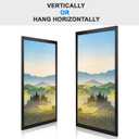 HUKONHEP 9x15 Black Picture Frames, Photos Frame with Plexiglass, Wall Gallery Photo Frames, Horizontal and Vertical for Wall Mounting, Home Office Decoration