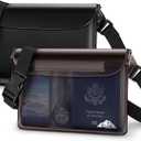 HEETA Waterproof Fanny Pack, Waterproof Pouch Dry Bag 2 Pack for Phone Passport Purse, Adjustable Waist Strap for Swimming Kayaking Boating Paddle Board Accessories Cruise Beach Camping Essentials (Black & Grey)