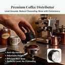 8PCS Espresso Accessories Kit, 53.3mm Espresso Tamper, Coffee Distributor, Tamping Station, WDT Tool, Puck Screen, Dosing Funnel, Espresso Tools Fits Breville 54mm Espresso Machines and Portafilters