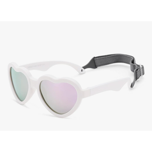 COASION Baby's First Sunglasses with Strap, Unbreakable Polarized Newborn Infant Heart Sunglasses for Ages 0-24 Months