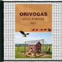 Heavy Duty Bird Netting for Chicken Coop, 19.5 x 19.5 ft 0.8Mesh HDPE Chicken Netting for Hawks with Reinforced Edges, Durable & Reusable Poultry Netting for Garden Raised Beds & Fruit Trees