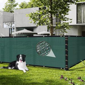 SEKKVY 6' x 50' Privacy Screen Fence, 90% Blockage Mesh Shade Net Cover for Garden, Wall, Chain Link Fence (Green, 6' x 50')