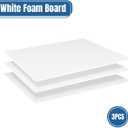 3PACK White Foam Board 24x363/16 inches,5MM Foam Core Board Poster Board for School Projects Crafting and Art Displays Durable Lightweight Easy to Cut Ideal for Presentations, Signboards