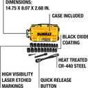 DEWALT Impact Socket Set with Ratchet, Metric/SAE, 1/2" Drive, 23-Piece Set with Case (DWMT74739)