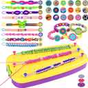Christmas Gift for Girl 7 8 9 11 12 Year Old, Friendship Bracelet Making Kit Toys, Arts and Crafts for Kids Age 8-12,Thanksgiving Day Birthday Present Top Popular DIY Jewelry Bracelet String Maker