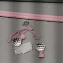 NICETOWN Window Treatment Single Curtain Rod Set 1" Diameter with Decorative Round Clear Acrylic Ball Finials for Nursery Girls Kids Daughters Room Decor, Adjustable Length from 48 to 86-Inch, Pink