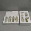 PlentifulHome 10-Piece Christmas Nativity Scene Set  Indoor Resin Manger Figurines, Small Holy Family Display for Tabletop & Holiday Decor (Brown)