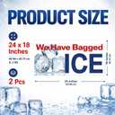2 Pcs 24 x 18 Inch We Have Bagged Ice Sticker