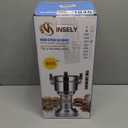 Grain Mill Grinder 300g High Speed Food Grain Mill Stainless Steel Seeds Flour Nut Pill Wheat Corn Herbs Spices & Seasonings Dry Grinder Electric Machine Grinder for Kitchen (300g Stand Type)