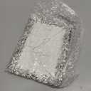 Cut-Out Floral Photo Frame / 4x6 In | For Vertical and Horizontal Display on Tabletops | Perfect for Home Decor, Wedding, Vacation, Graduation, Or Any Milestone Photos (Silver)