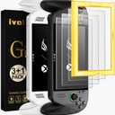 Ivoler 3-Pack anti-glare Etched Screen Protector for ASUS ROG Xbox Ally/ROG Xbox Ally X Handheld 2025Matte Anti Glare Tempered Glass with Alignment Frame Anti-Scratch Full Coverage Guard