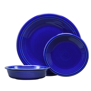 Fiesta, 3 PC Classic Set, 1 salad plate 7 1/4, 1 Dinner Plate 10 1/2, 1 Bowl 19 oz