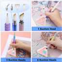 Diesisa Electric Diamond Art Painting Pen - Vacuum Diamond Painting Pen Kits with Storage Tray - Adjustable Suction Level - Diamond Art Electric Pen with Three Styles Pens - Stocking Stuffers - White