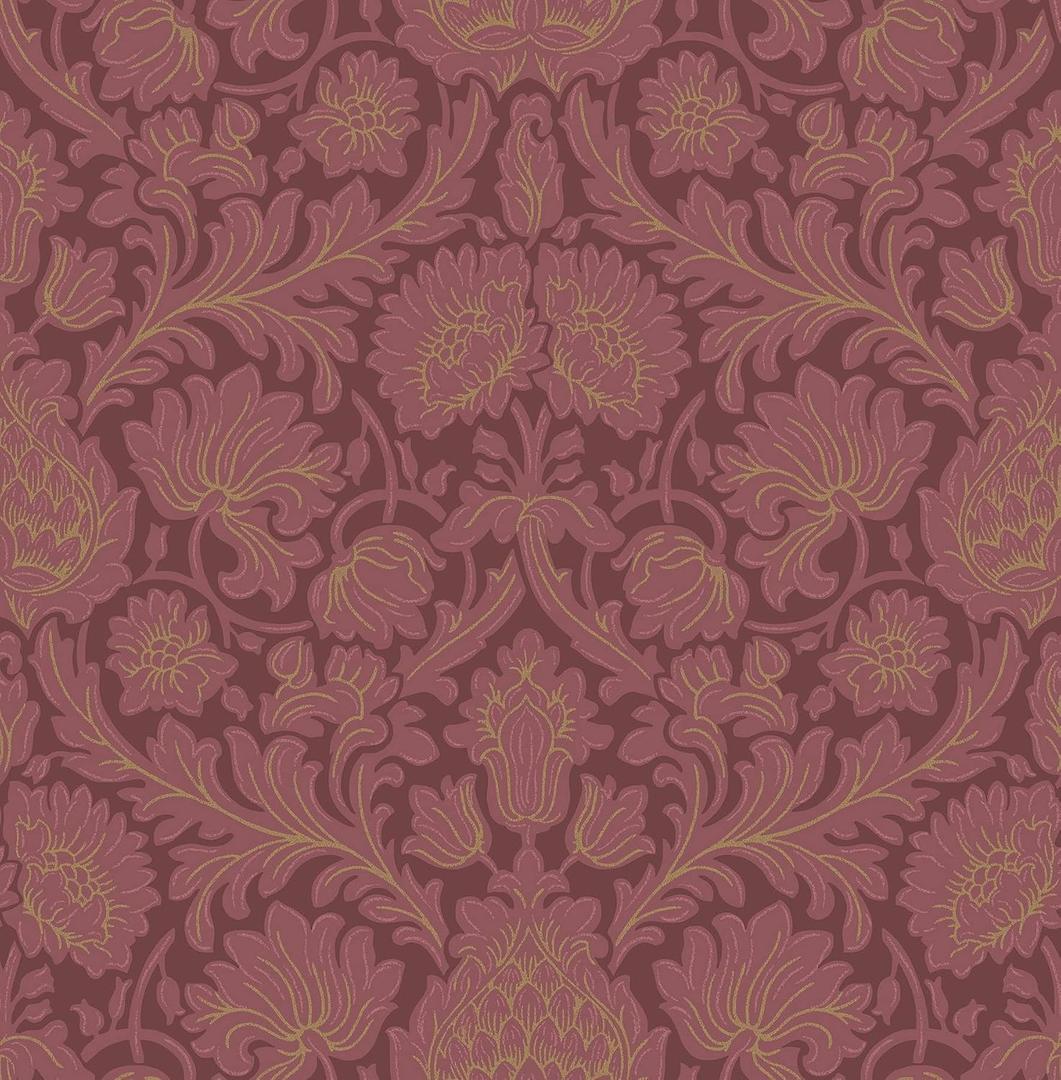 Brewster Home Fashions Bamburg Red Floral Wallpaper
