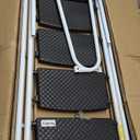 5 Step Ladder, Folding Step Stool with Handle,Tool Platform and Anti-Slip Pedal, Steel Ladder,Lightweight, Perfect for Home and Kitchen, White