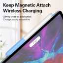 Pencil Case Compatible with Apple Pencil 2nd Generation Cover Sleeve,Silicone Translucent Duotone[with 10 Silicone Tip Cover],Support Magnetic Wireless Charging (Sky Blue)