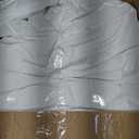 BHZ Goose Down Feather Pillows Queen Size Set of 2, Hotel Collection Bed Pillows for Sleeping Medium Firm Soft Support Pillow for Side and Back Sleepers (White)