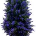 3FT Artificial Cedar Tree Realistic Cedar Tree Faux Pine Plant for Home & Office Decor, Hotel Lobby Entryway Greenery(Purple)