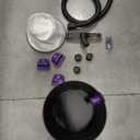 Ash Vacuum for Pellet Stoves: 5.2 Gallon Fireplace Ash Vac with 1200w Powerful Suction & Wheeled Base - Ash Vacuum Cleaner for Fireplaces, Pellet Grill, Wood Stove, Fire Pits (Purple)