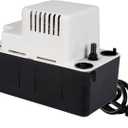 Little Giant VCMA-15UL 115 Volt, 65 GPH, 1/50 HP Automatic Condensate Removal Pump for HVAC/Refrigeration Systems/Dehumidifiers (no safety switch), 6-Foot Cord, Black/White, 554401